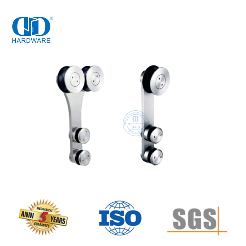 Glass Sliding Door Hardware System Pivot Connectors Hangers