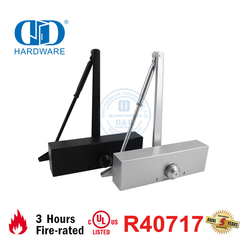 ANSI UL 10C 3 Hours Fire Prevention Satin Matt Black Door Closer